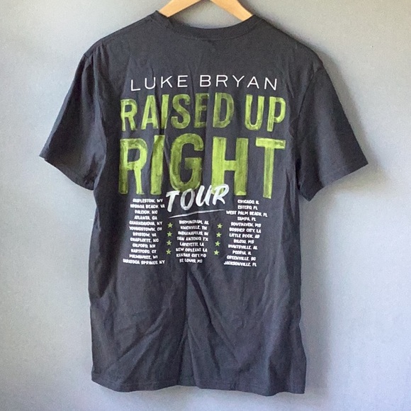 LUKE BRYAN Raised Up Right Tour T-Shirt - Picture 3 of 5